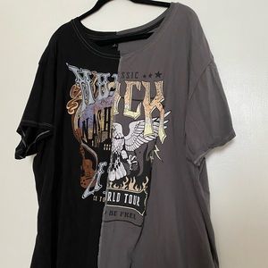 Torrid half rock and roll tee